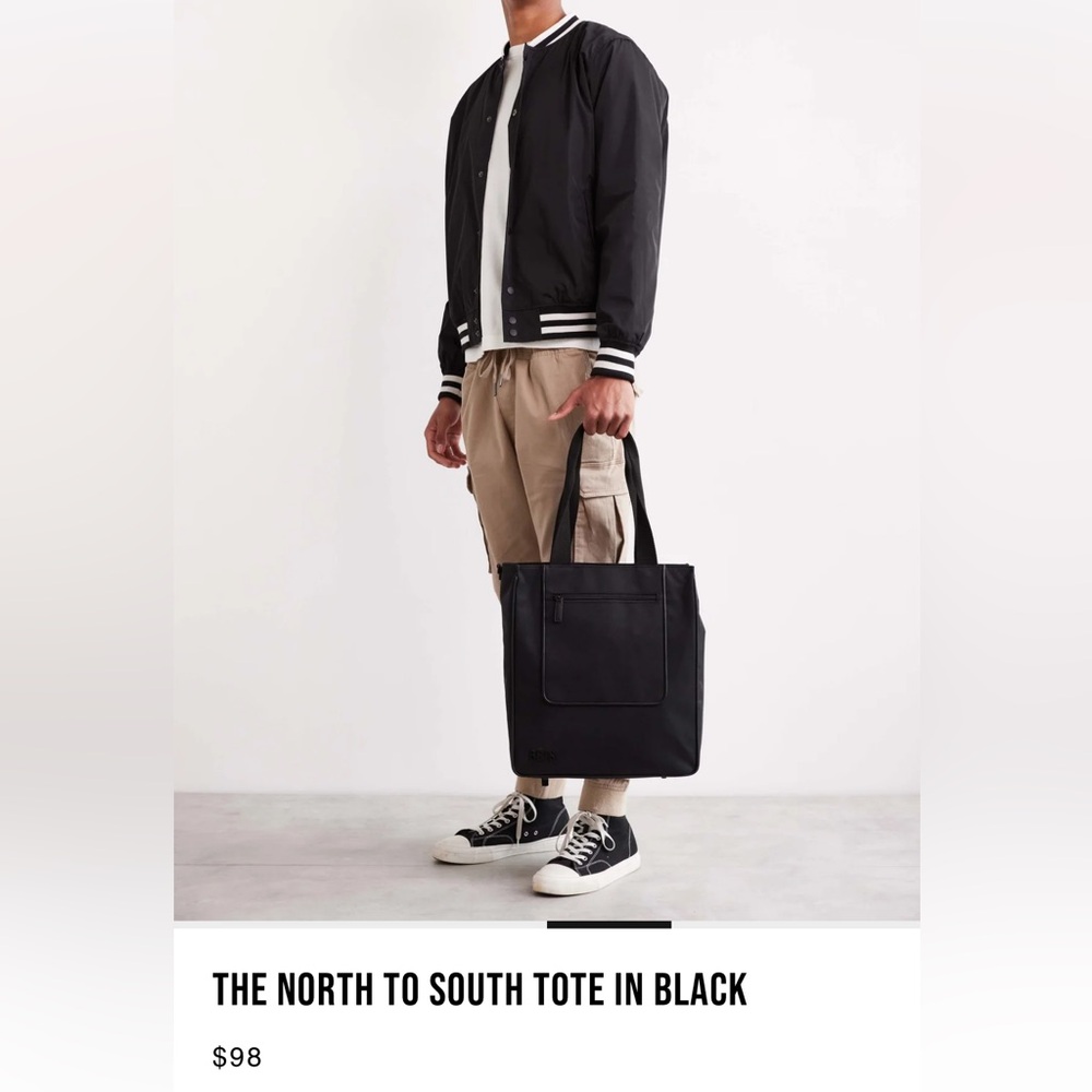 Beis North to South tote in Black